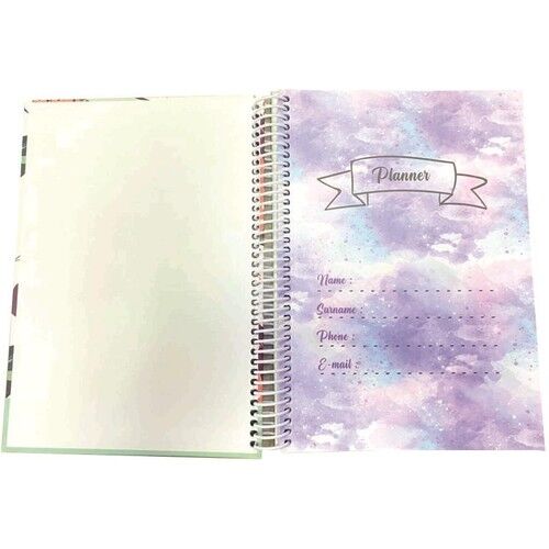 Liz Renkli Tasarımlı Konuşan Tarihsiz Ajanda Model-4