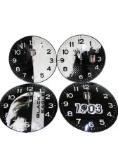 Mgm Spor Saat Duvar Taraftar Beşiktaş Lisanslı Ürün