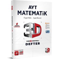 3D Yayınları AYT Matematik Defter Video Destekli