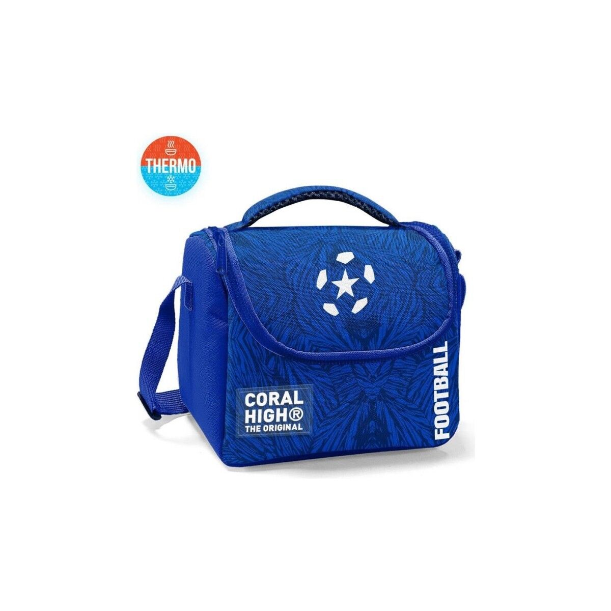 Coral High Lacivert Saks Futbol Desenli Thermo Beslenme Çantası 22797