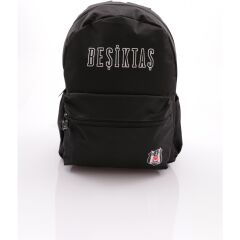 Me Çanta Lisanslı Beşiktaş Siyah Ön Cepli Sırt Çantası