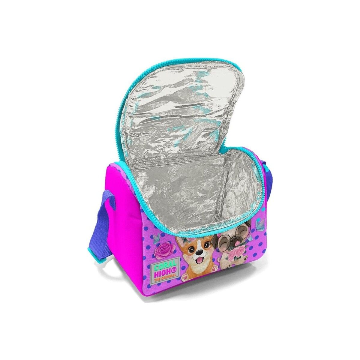Coral High Pembe Köpek Desenli Thermo Beslenme Çantası 11750