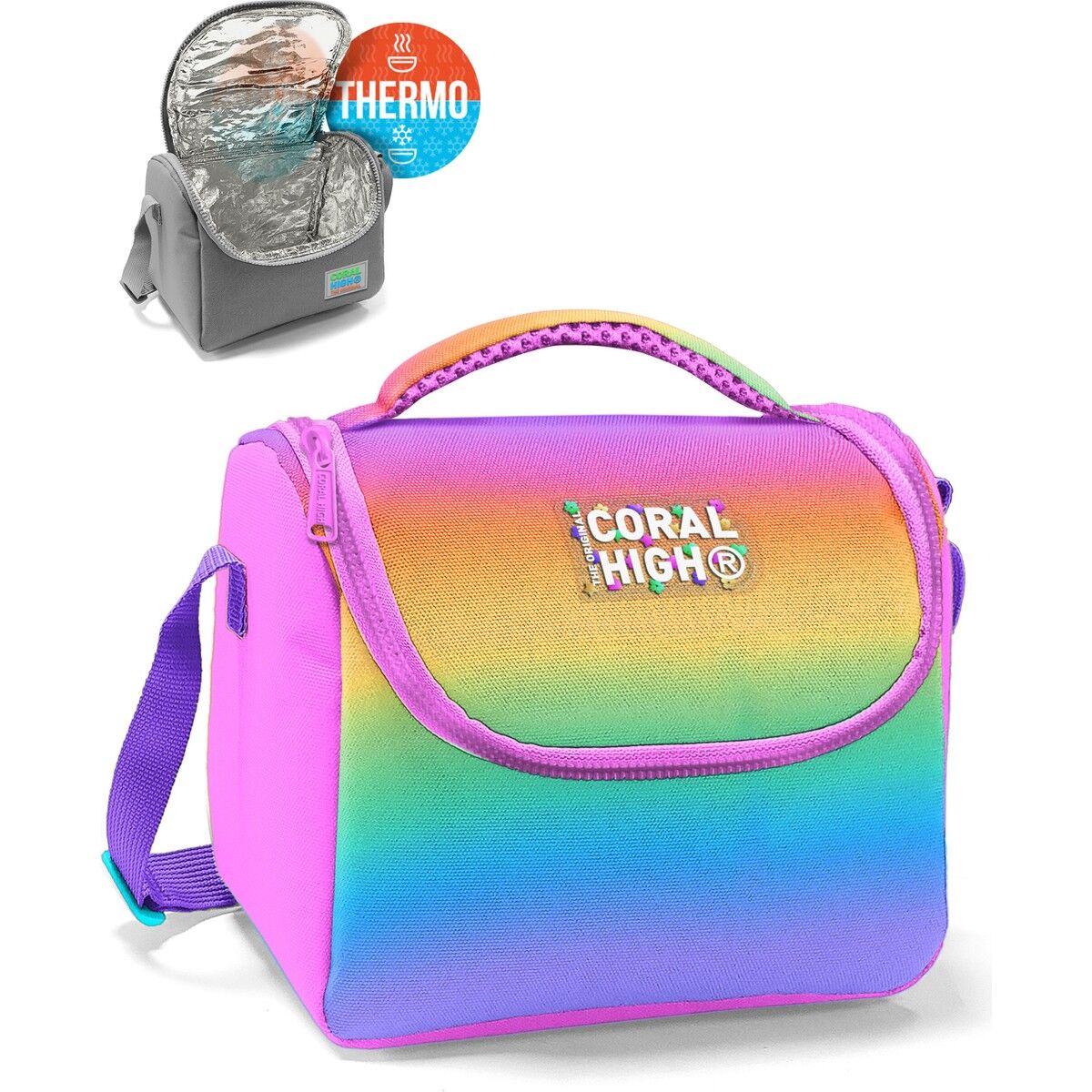 Coral High Kids Renk Geçişli Thermo Beslenme Çantası 5 Litre Isı Koruma Özelliği 12786