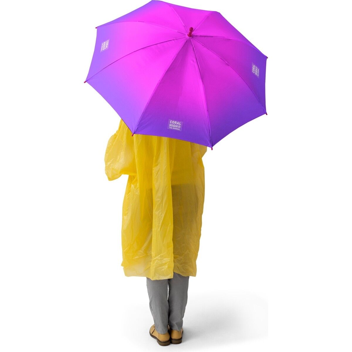 Coral High Kids Pembe Mor Renk Geçişli Çocuk Şemsiyesi 12665
