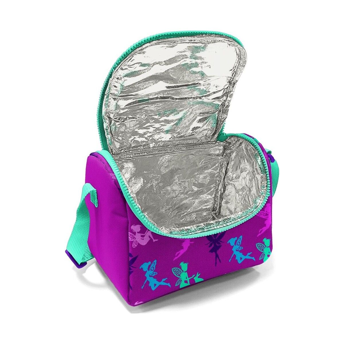Coral High Kids Koyu Pembe Su Yeşili Peri Desenli Thermo Beslenme Çantas 11803