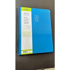Gıpta Ajanda Ajanda Gıpta 422-SEK Eko Spiralli 2024 Haftalık Ajanda 20X28 Turkuaz