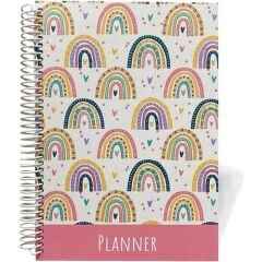 Lizy Liz Sert Kapak Spiralli 4 Renk Baskılı Tarihsiz Ajanda Ajt01-2