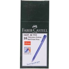 Faber-Castell 1425 Auto Tükenmez Mavi 10'lu Kutu