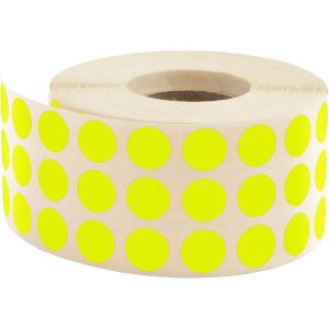 Tanex 10 Mm  Nokta Etiket Sarı