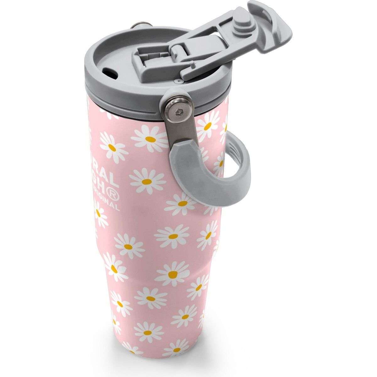 Coral High Papatya Desenli Pipetli ve Direkt Içim Çelik Termos 900 ml 38701