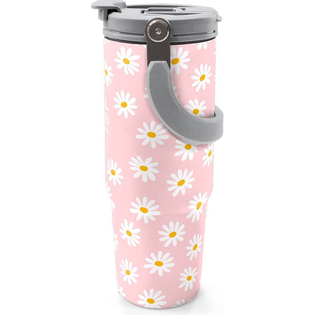 Coral High Papatya Desenli Pipetli ve Direkt Içim Çelik Termos 900 ml 38701