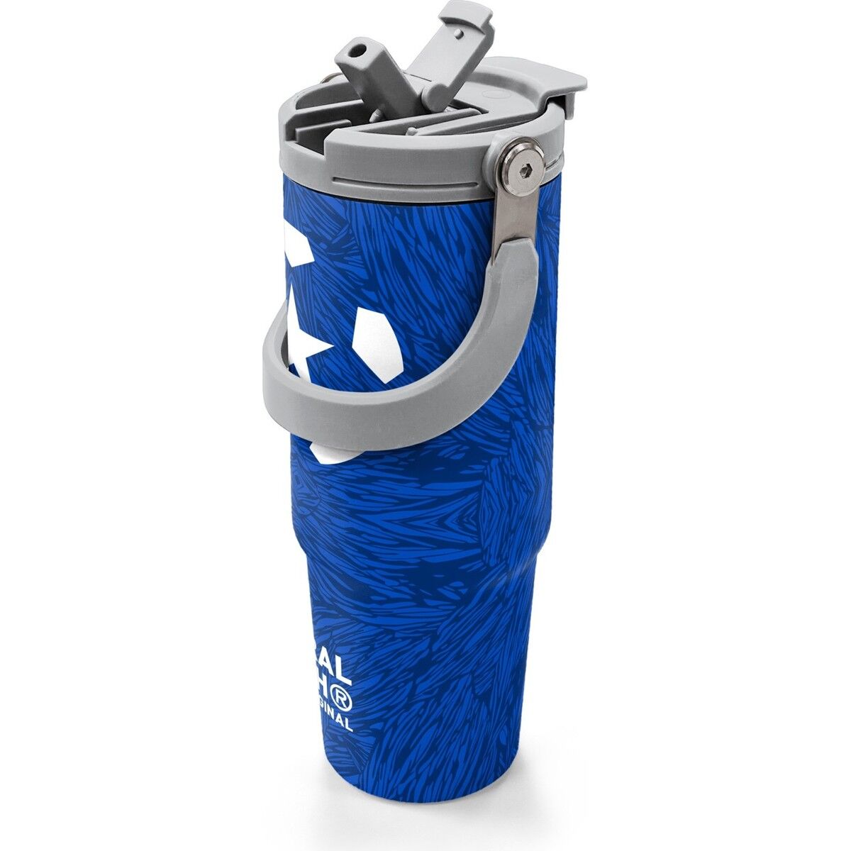 Coral High Lacivert Saks Futbol Desenli Pipetli ve Direkt Içim Çelik Termos 900 ml 38721