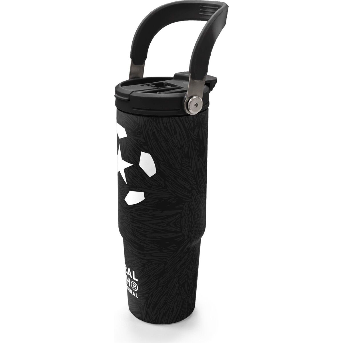 Coral High Siyah Futbol Desenli Pipetli ve Direkt Içim Çelik Termos 900 ml 38722