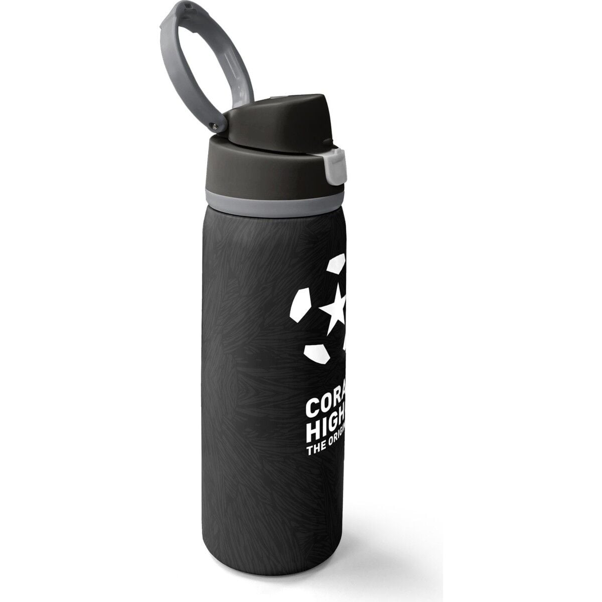 Coral High Siyah Futbol Desenli Pipetli ve Direkt Içim Çelik Termos 800 ml 38558