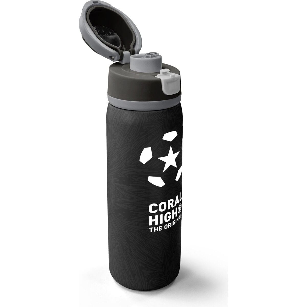 Coral High Siyah Futbol Desenli Pipetli ve Direkt Içim Çelik Termos 800 ml 38558