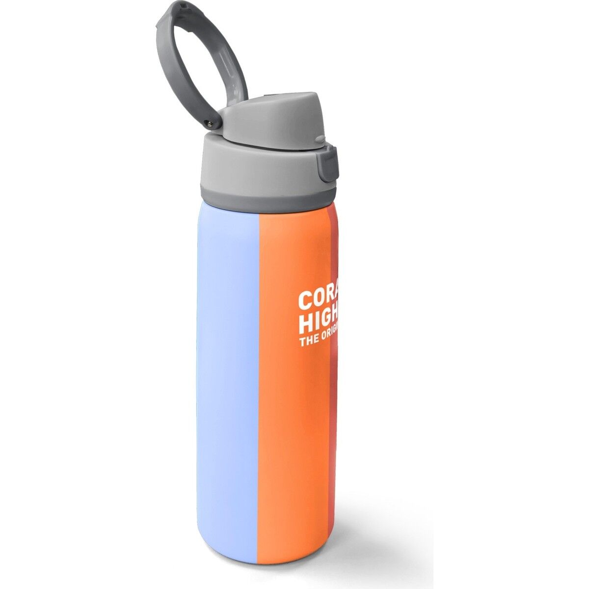 Coral High Kids Renkli Çizgili Desenli Pipetli ve Direkt Içim Çelik Termos 800 ml 38540