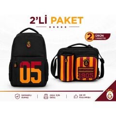 Lisanslı 3 Bölmeli Sırt Çantası 1905 Baskılı 26505+ Beslenme Çantası 26927