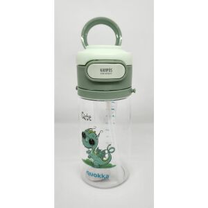 Taros Su Matarası Quokka Lıfe Cute Tritan 550 ml 6982 Yeşil Pipetli