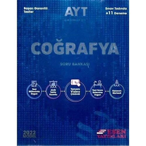 Esen AYT Coğrafya Soru Bankası 2022