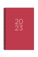 Keskin 17x24 Spiralli Günlük Ajanda Kırmızı