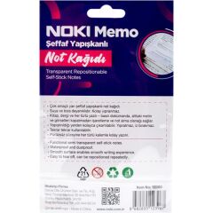 Nokimemo75*75 Şeffafyapışkanlınotkağıdı50