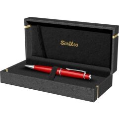 Scrikss 62 Tükenmez Kalem Kırmızı Lüks Kutuda