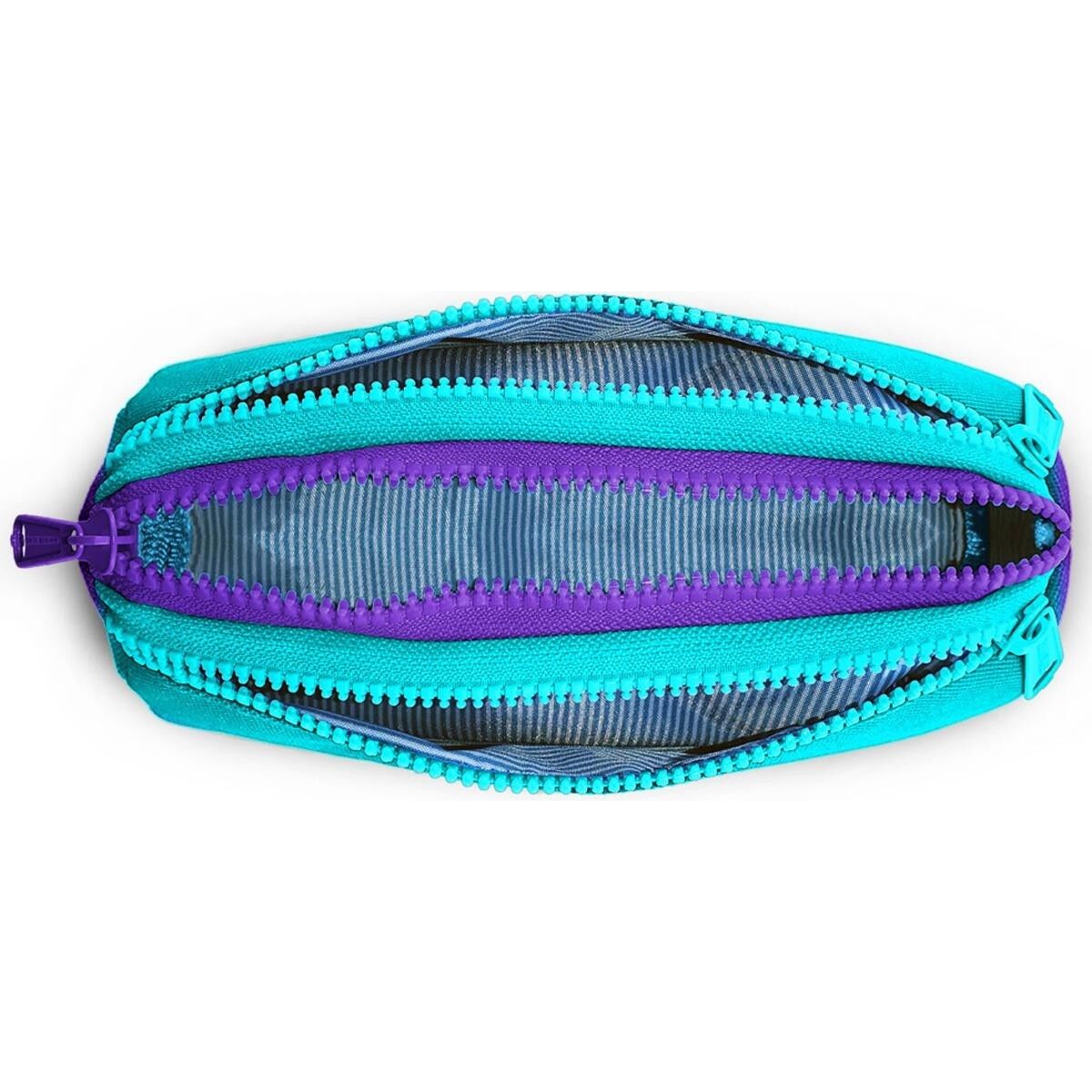 Coral High Kids Turkuaz Mor Renk Geçişli Üç Bölmeli Kalem Çantası 22063