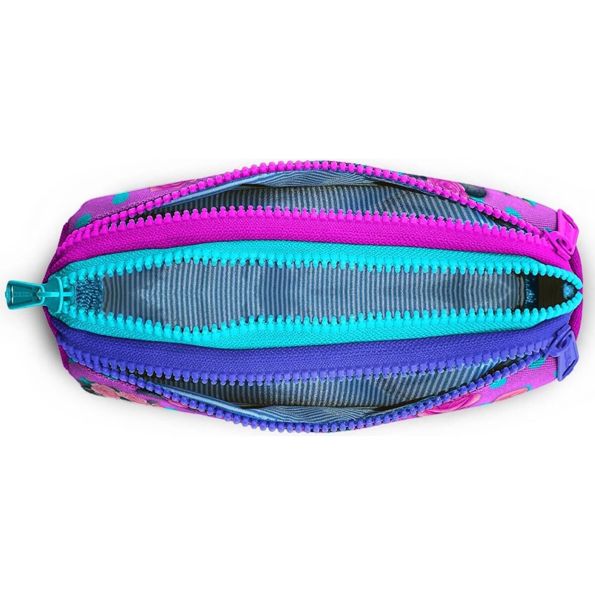 Coral High Pembe Köpek Desenli Üç Bölmeli Kalem Çantası 22050