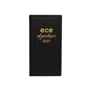 Ece Ajandası Asya 2027 - 17X33 Klasik Ciltli Ticari Ajanda - Kasa Ajandası