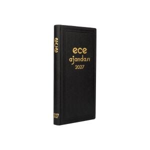 Ece Ajandası Asya 2027 - 17X33 Klasik Ciltli Ticari Ajanda - Kasa Ajandası