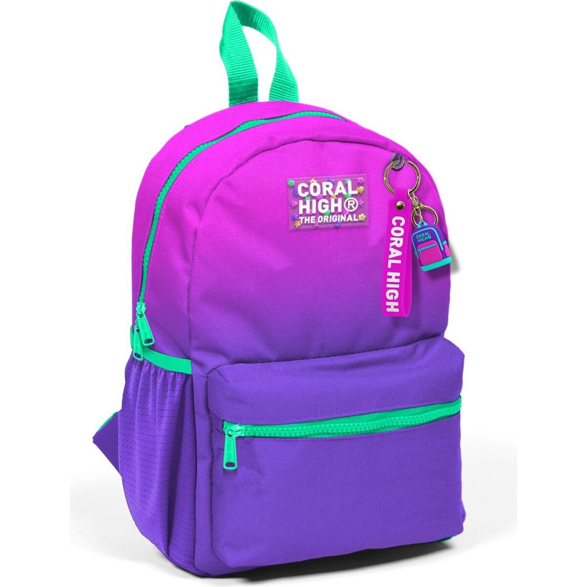 Coral High Minik Yuva Sırt Çantası Pembe Mor Renk Geçişli Iki Bölmeli 23562