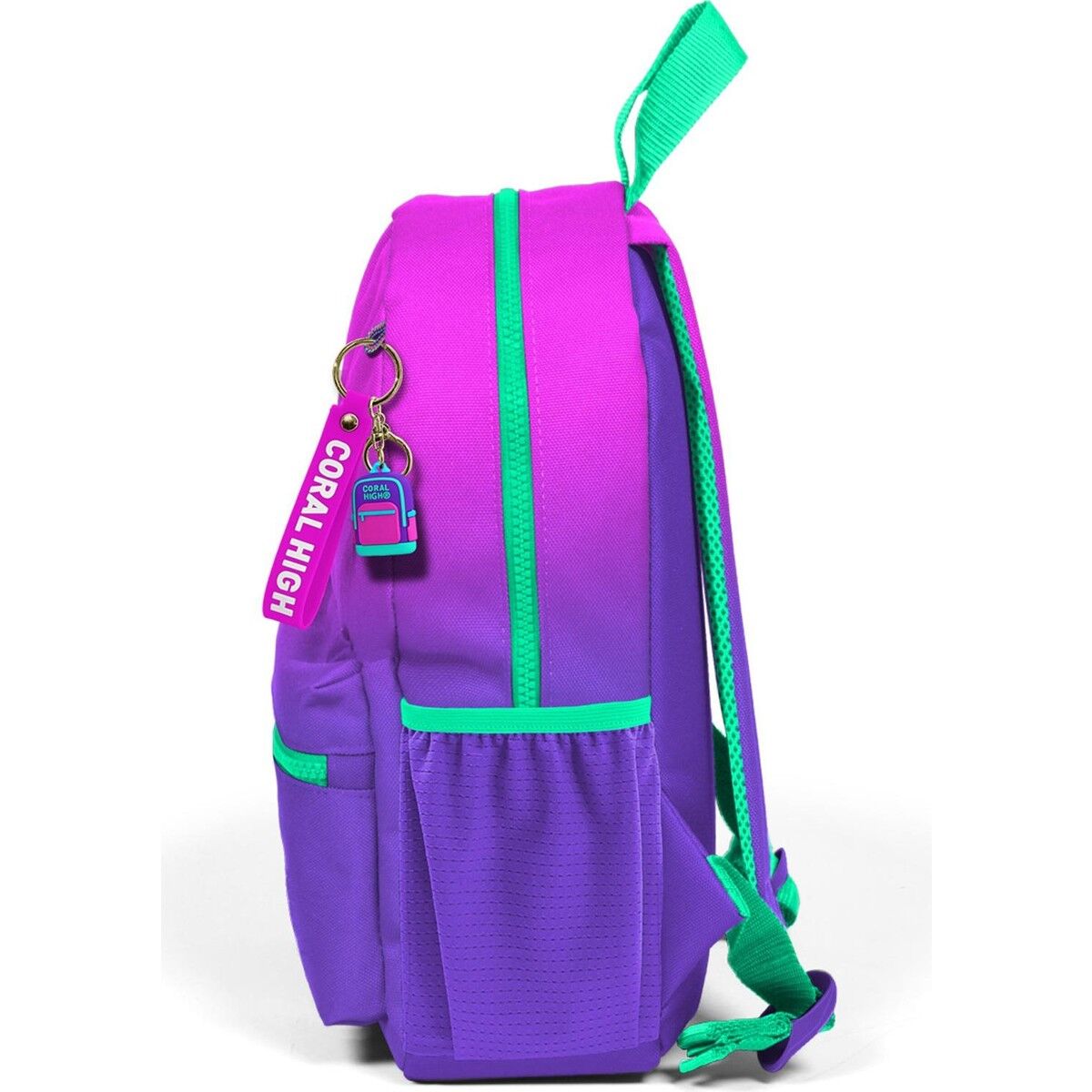 Coral High Minik Yuva Sırt Çantası Pembe Mor Renk Geçişli Iki Bölmeli 23562
