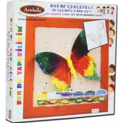 Ahşap Çerçeveli 3d  Ceramik Pano