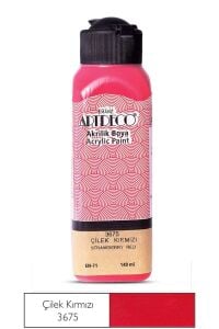 Ardeco Akrilik Boya 140 Ml Çilek Kırmızı