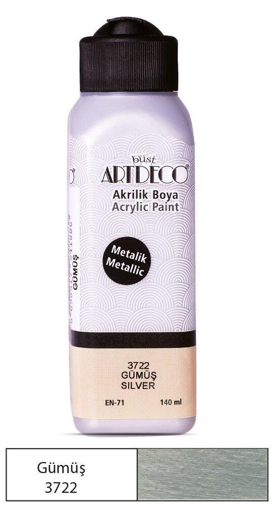 Artdeco Akrilik Boya Metalik Gümüş
