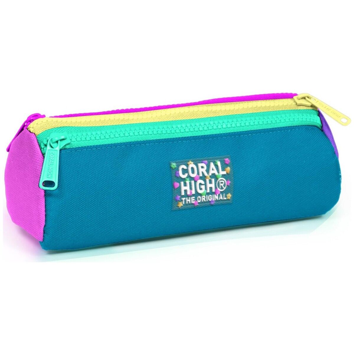 Coral High Kids Pembe Pastel Renkli Üç Bölmeli Kalem Çantası 22059