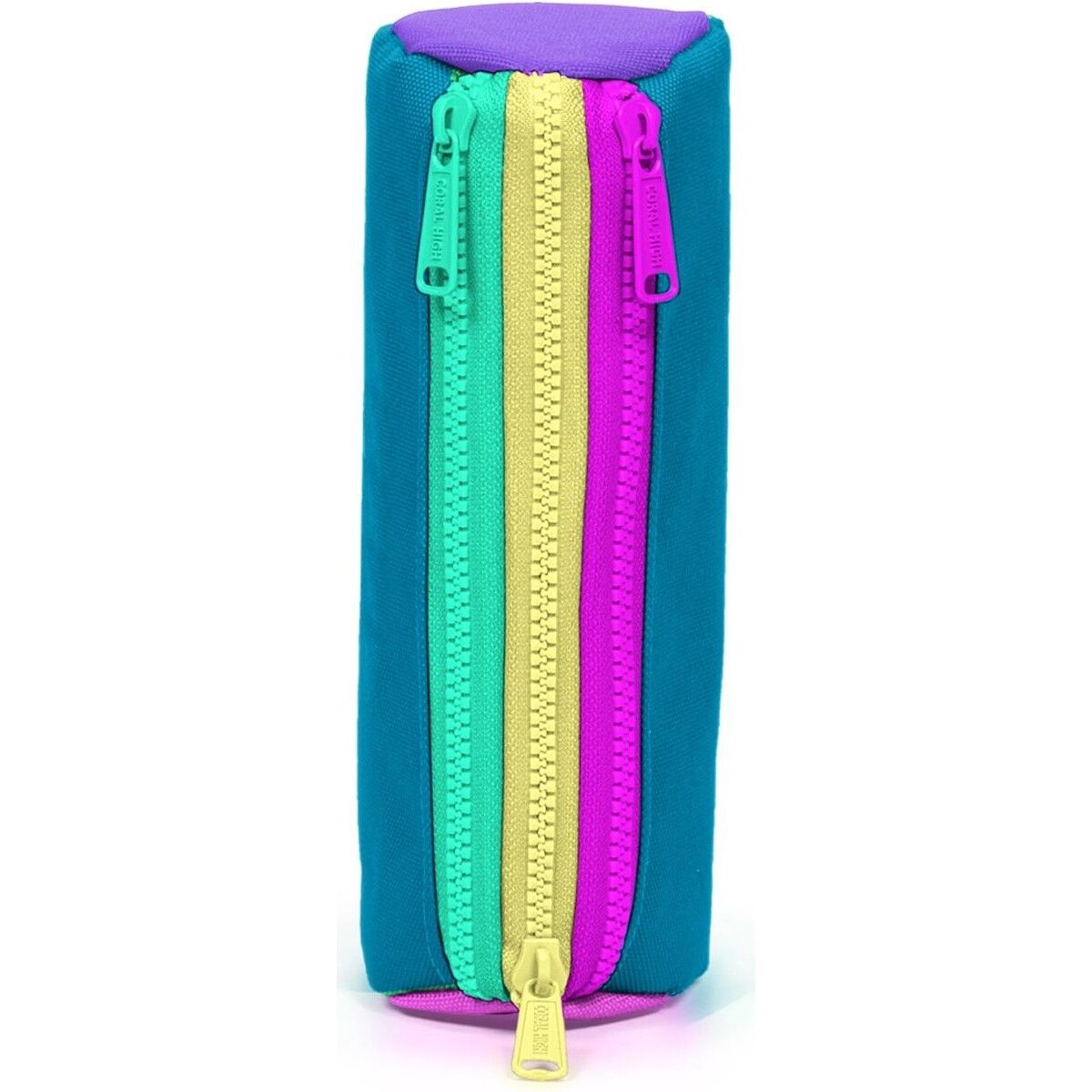 Coral High Kids Pembe Pastel Renkli Üç Bölmeli Kalem Çantası 22059