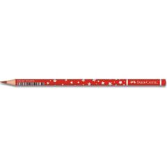 Faber-Castell Başlık Kalemi Yıldız Desenli Kırmızı 1131450001 12 Li (1 Paket 12 Adet)