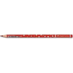 Faber-Castell Başlık Kalemi Yıldız Desenli Kırmızı 1131450001 12 Li (1 Paket 12 Adet)