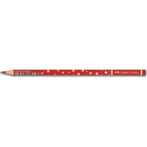 Faber-Castell Başlık Kalemi Yıldız Desenli Kırmızı 1131450001 12 Li (1 Paket 12 Adet)