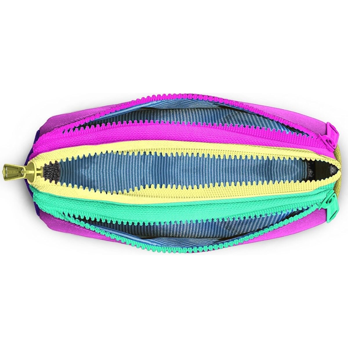 Coral High Kids Çok Renkli Üç Bölmeli Kalem Çantası 11176