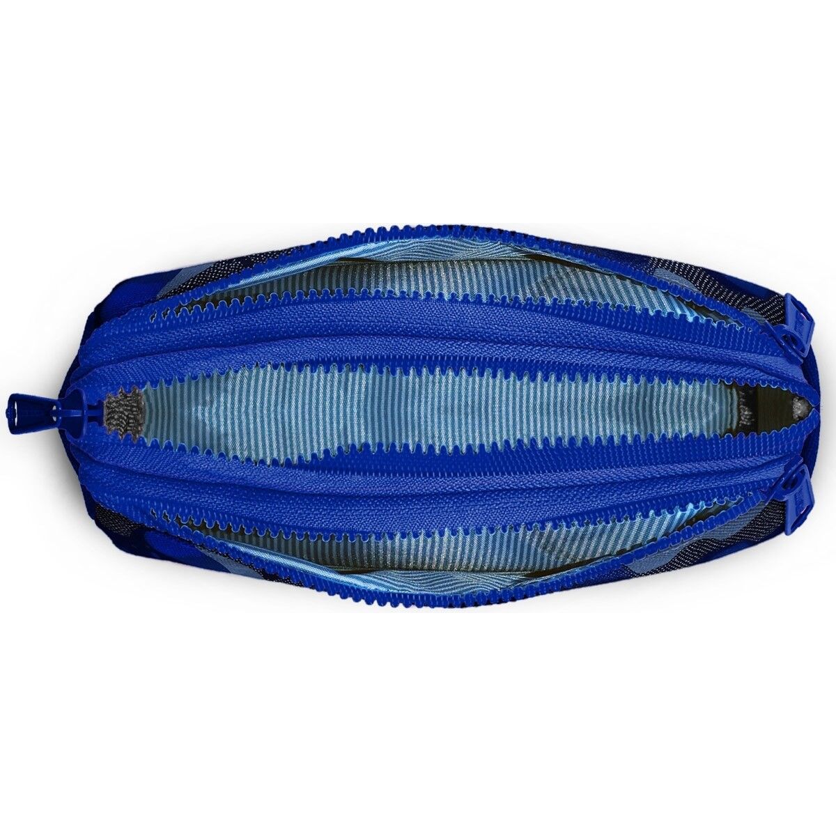 Coral High Kids Lacivert Saks Kamuflaj Desenli Üç Bölmeli Kalem Çantası 11189