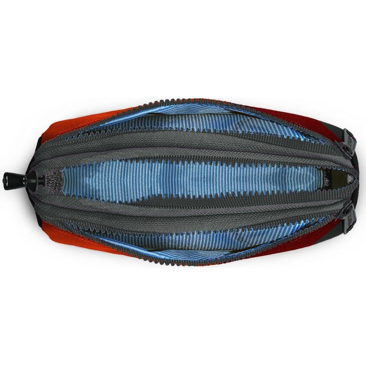 Coral High Kids Koyu Gri Turuncu Bordo Renkli Üç Bölmeli Kalem Çantası 11192