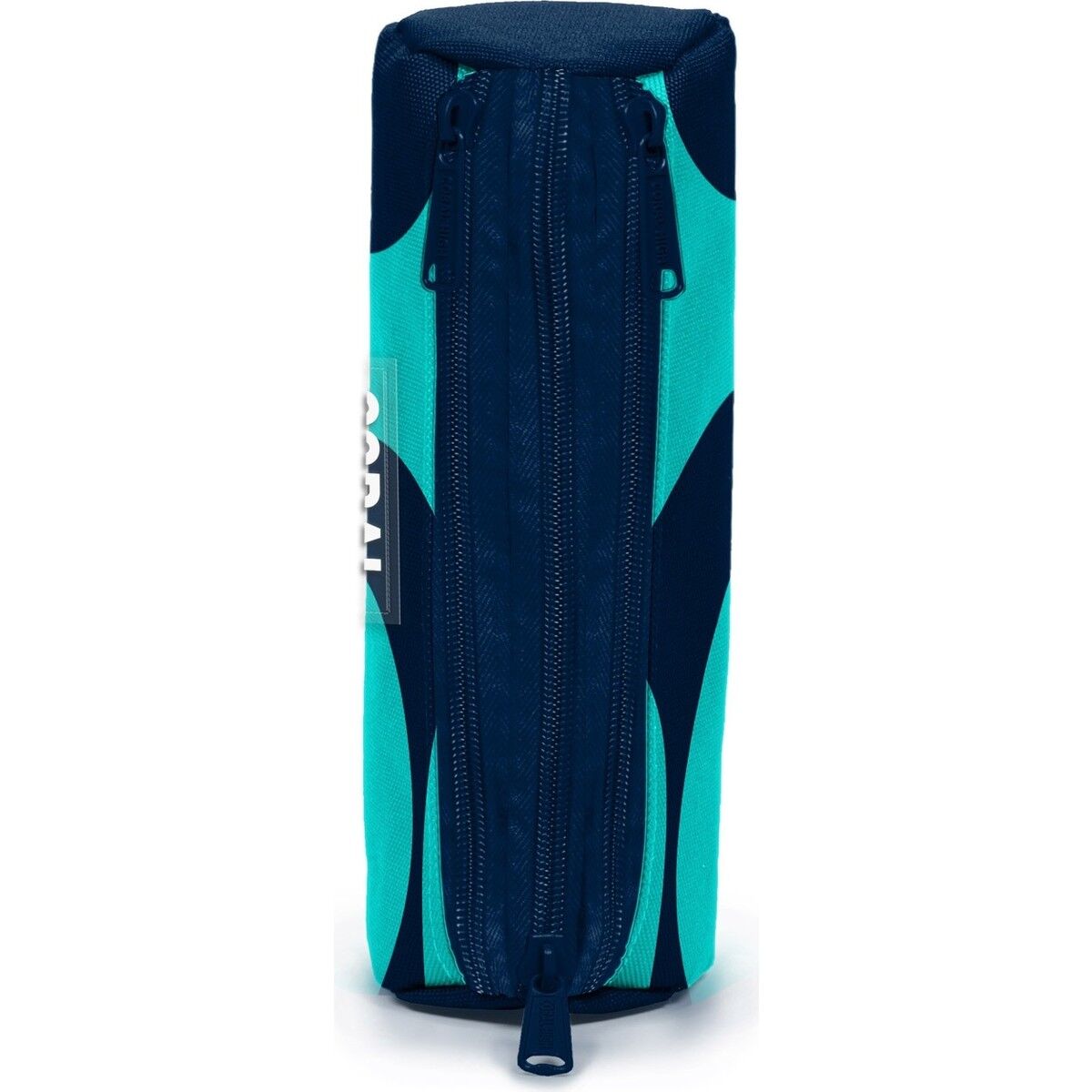 Coral High Lacivert Turkuaz Desenli Üç Bölmeli Kalem Çantası 11186