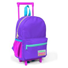 Coral High Minik Yuva Çekçekli Sırt Çantası Mor Renk Detaylı Iki Bölmeli 24034