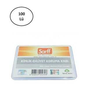 A-031H Pvc Lüx Şeffaf Ehliyet Kabı 100'LÜ