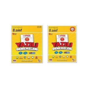 8. Sınıf Yazılı Denemeleri 1. Dönem - 2. Dönem 1 ve 2. Yazılı 2 Kitap