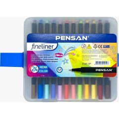 Pensan Fineliner Keçe Uç Kalem 24 Lü Pvc Kutu 6500 HP