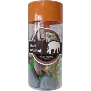 C Toys Vahşi Hayvanları Set Silindir Kutulu