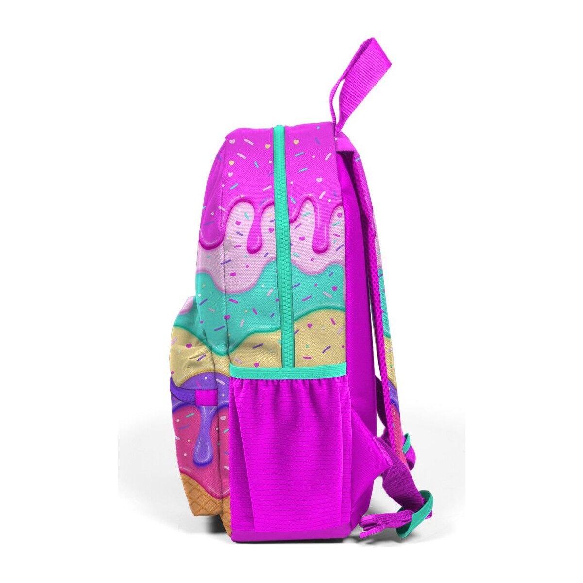 Coral High Minik Yuva Sırt Çantası Mavi Pembe Flamingo Desenli Iki Bölmeli 23530